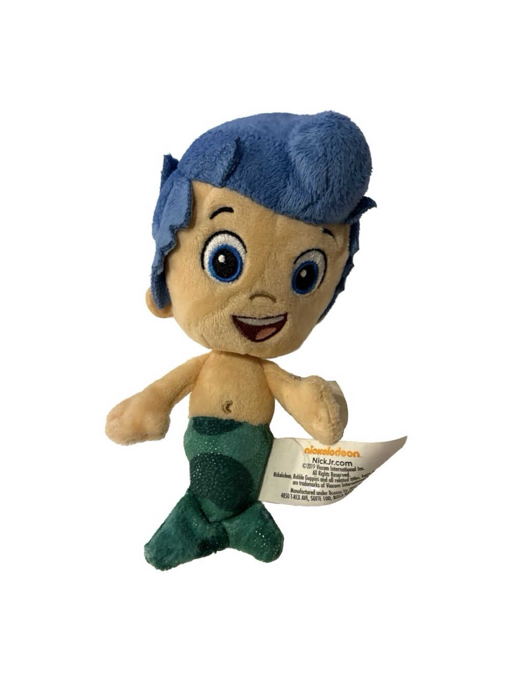 Bubble Guppies Gil 7" Merman Plush Stuffed Toy Doll Nickelodeon Viacom 2013 1C